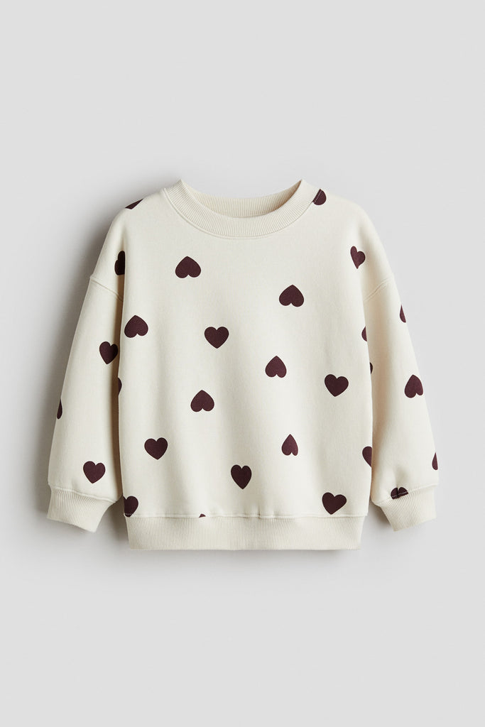 Oversized brushed-inside sweatshirt